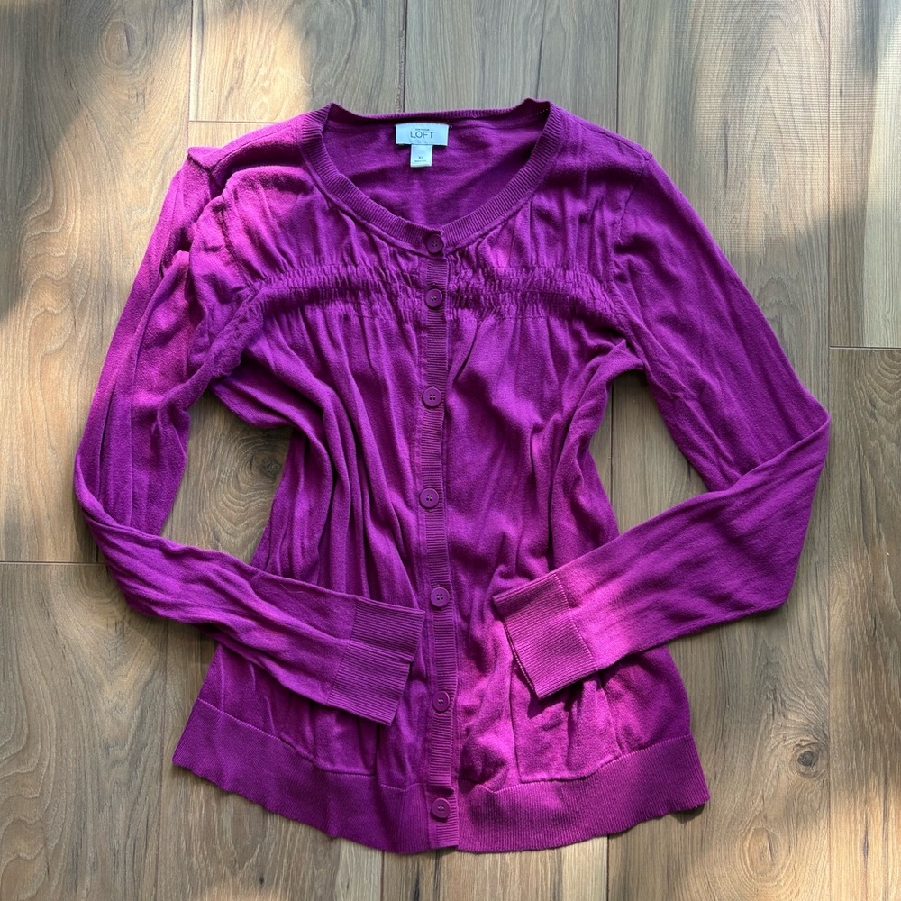 Vintage 2000s LOFT Magenta Top